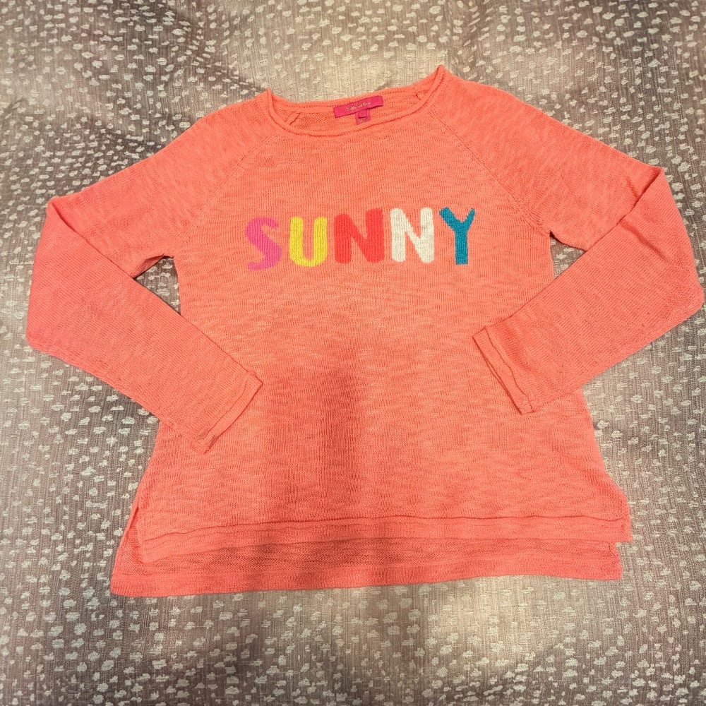 🌴 Lilly Pulitzer SUNNY Graphic Sweatshirt | Coral Rainbow | Preppy Resort